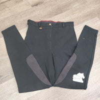 Hvy Cotton Riding Breeches *vgc, older, pills, hairy, seam rubs, loose thread
