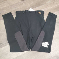 Hvy Cotton Riding Breeches *vgc, older, pills, hairy, seam rubs, loose thread

