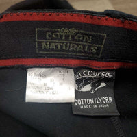 Hvy Cotton Riding Breeches *vgc, older, pills, hairy, seam rubs, loose thread
