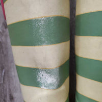 Tall Rubber Boots *gc, dirt, stains, rubs, pilly lining, older
