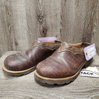 Pr Leather Western Clogs - Slip on Shoes *gc, dirt, scrapes, scuffs & rubs
