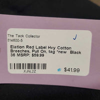 Hvy Cotton Breeches, Pull On, tag *new

