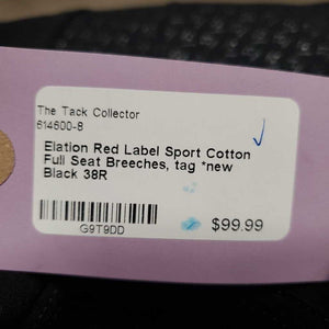 Cotton Full Seat Breeches, tag *new