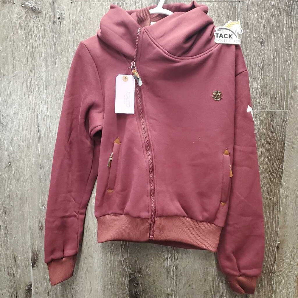 Thick Sweatshirt Cuddle Hoodie Jacket, Zipper, tag *new