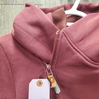 Thick Sweatshirt Cuddle Hoodie Jacket, Zipper, tag *new
