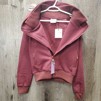 Thick Sweatshirt Cuddle Hoodie Jacket, Zipper, tag *new

