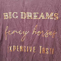 SS T Shirt "Big Dreams", tag *new