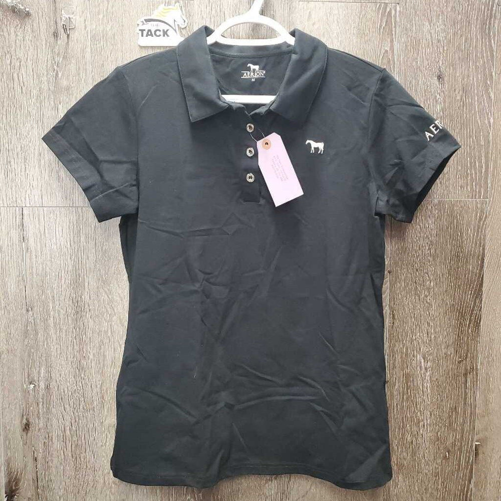 SS Polo Shirt, 1/4 Button Up, tag *new