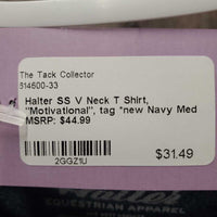 SS V Neck T Shirt, "Respect", tag *new
