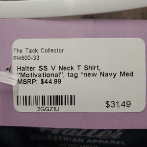 SS V Neck T Shirt, "Respect", tag *new