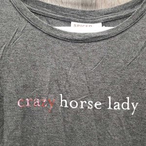 SS T Shirt "Crazy Horse Lady", tag *new