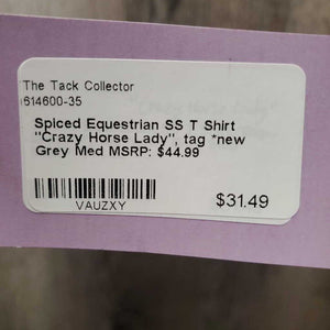 SS T Shirt "Crazy Horse Lady", tag *new