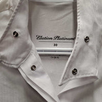 "Madison" LS Show Shirt, attached snap collar, tags *new
