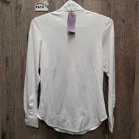 "Madison" LS Show Shirt, attached snap collar, tags *new
