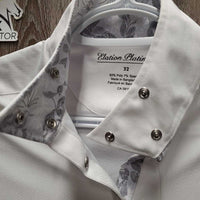 "Marilyn" LS Show Shirt, attached snap collar, tags *new

