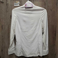 "Marilyn" LS Show Shirt, attached snap collar, tags *new
