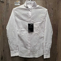 LS Show Shirt, attached snap collar, tags *new
