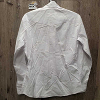 LS Show Shirt, attached snap collar, tags *new
