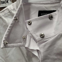 LS Show Shirt, attached snap collar, tags *new

