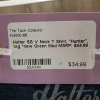 SS V Neck T Shirt, "Hunter", tag *new