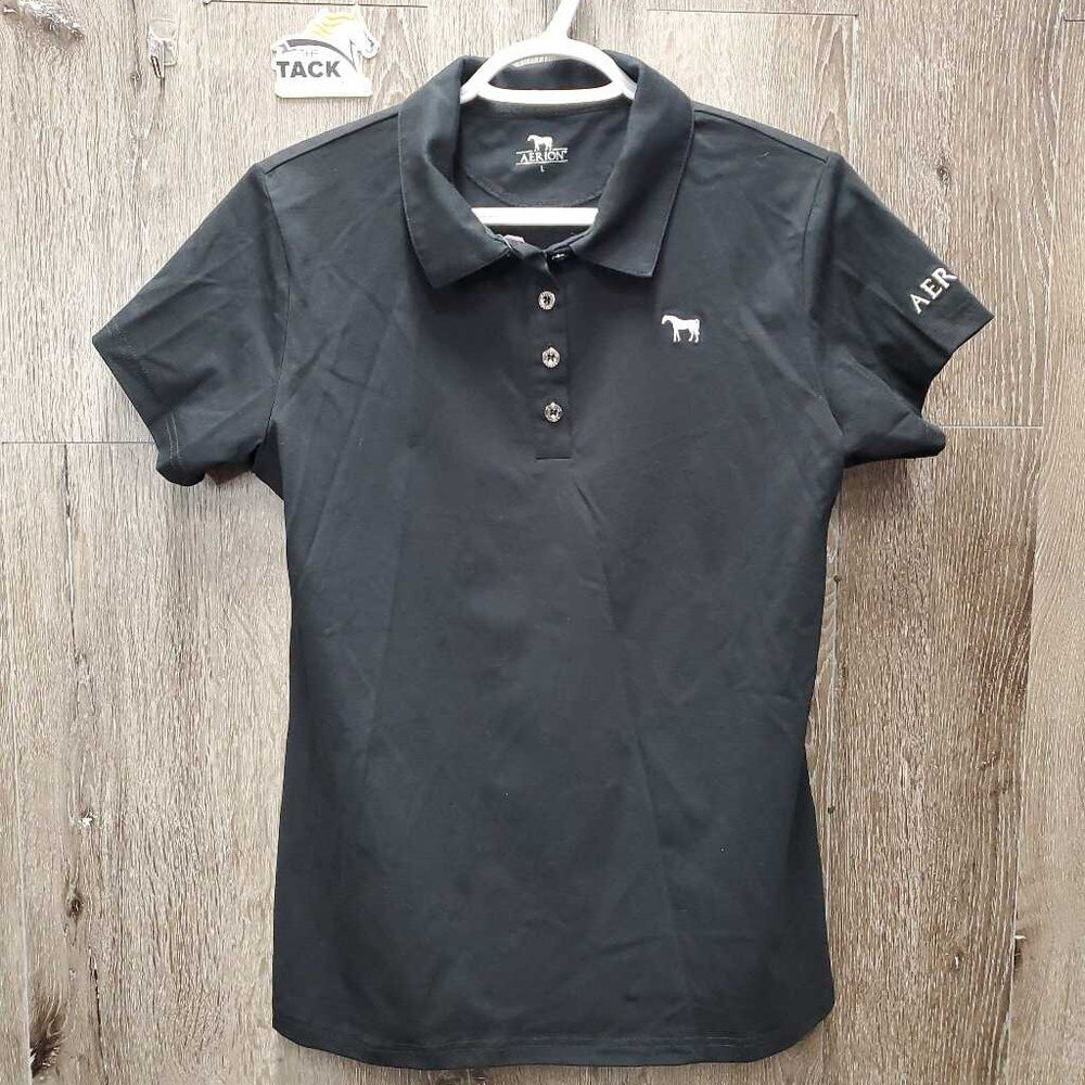 SS Polo Shirt, 1/4 Button Up, tag *new