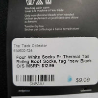 Pr Thermal Tall Riding Boot Socks, tag *new
