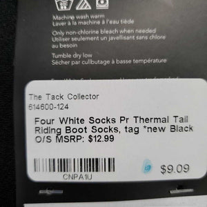 Pr Thermal Tall Riding Boot Socks, tag *new