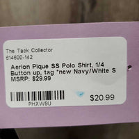 SS Polo Shirt, 1/4 Button up, tag *new
