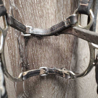 Thick Soft Leather Lever Noseband *gc, dirt, residue, peeling, older
