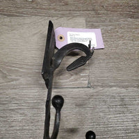 Wall Mount Hand Forged Metal Abstract Horsehead Coat Hook *vgc, mnr dusty
