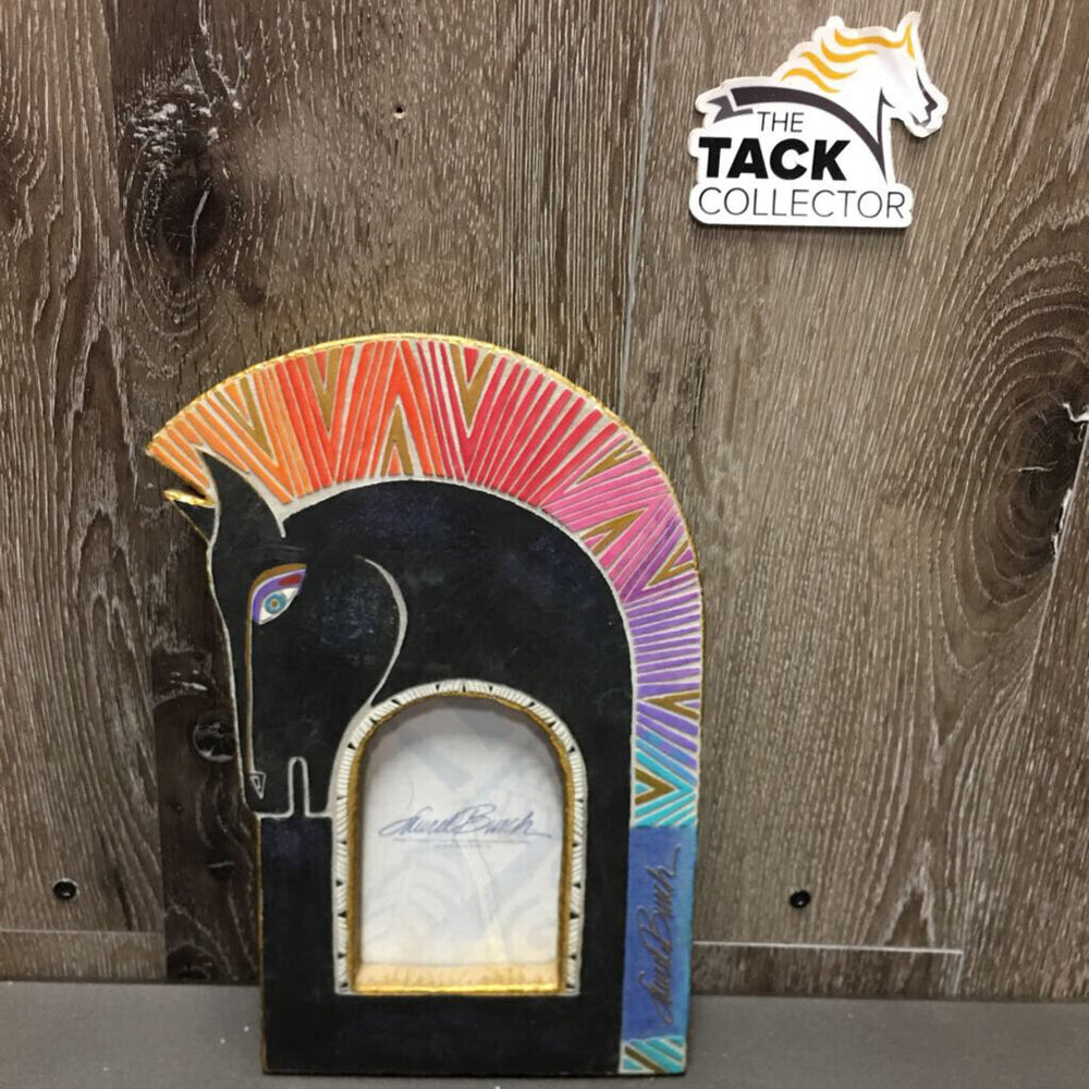 Hvy Clay? Abstract Horsehead Picture Frame *gc, scuffs, dusty?stains