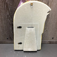 Hvy Clay? Abstract Horsehead Picture Frame *gc, scuffs, dusty?stains

