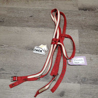 Nylon Headstall *vgc/gc, clean, older, stains, xhole/frayed
