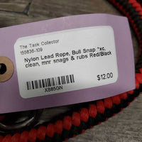 Nylon Lead Rope, Bull Snap *xc, clean, mnr snags & rubs
