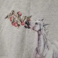 SS Crewneck T Shirt "Horse Eating Apples" *gc, rubs, pills
