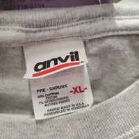 SS T Shirt "Horse Pic" *gc, mnr rubs, pills & fading