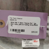 SS T Shirt "Horse Pic" *gc, mnr rubs, pills & fading
