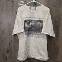 SS Crewneck Shirt, "There's One in Every Crowd" *gc, rubs, pills, loose threads & hair