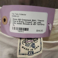 SS Crewneck Shirt, "There's One in Every Crowd" *gc, rubs, pills, loose threads & hair
