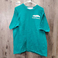 SS HVy Crewneck Shirt "Spruce Meadows" *vgc, mnr hairy & stain