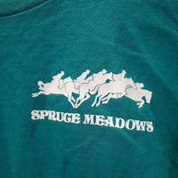 SS HVy Crewneck Shirt "Spruce Meadows" *vgc, mnr hairy & stain