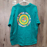 SS HVy Crewneck Shirt "Spruce Meadows" *vgc, mnr hairy & stain
