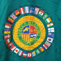 SS HVy Crewneck Shirt "Spruce Meadows" *vgc, mnr hairy & stain
