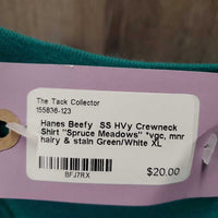 SS HVy Crewneck Shirt "Spruce Meadows" *vgc, mnr hairy & stain
