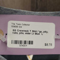 SS Crewneck T Shirt *gc, pilly, rubs, pits, older