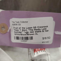 SS Crewneck Thick T Shirt, "The Really Late Outrider" *vgc, mnr stains & hair
