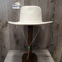 VINTAGE Light Felt Short Brim Western - Cowboy Hat, hat string *vgc, older, mnr stains
