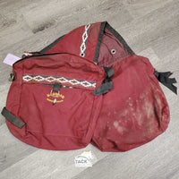 Saddle Trail Bags *gc, v.dirty, older, hairy, stains