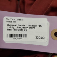 Saddle Trail Bags *gc, v.dirty, older, hairy, stains
