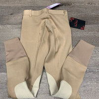 Cotton Euroseat Breeches, Pull On, tag *new